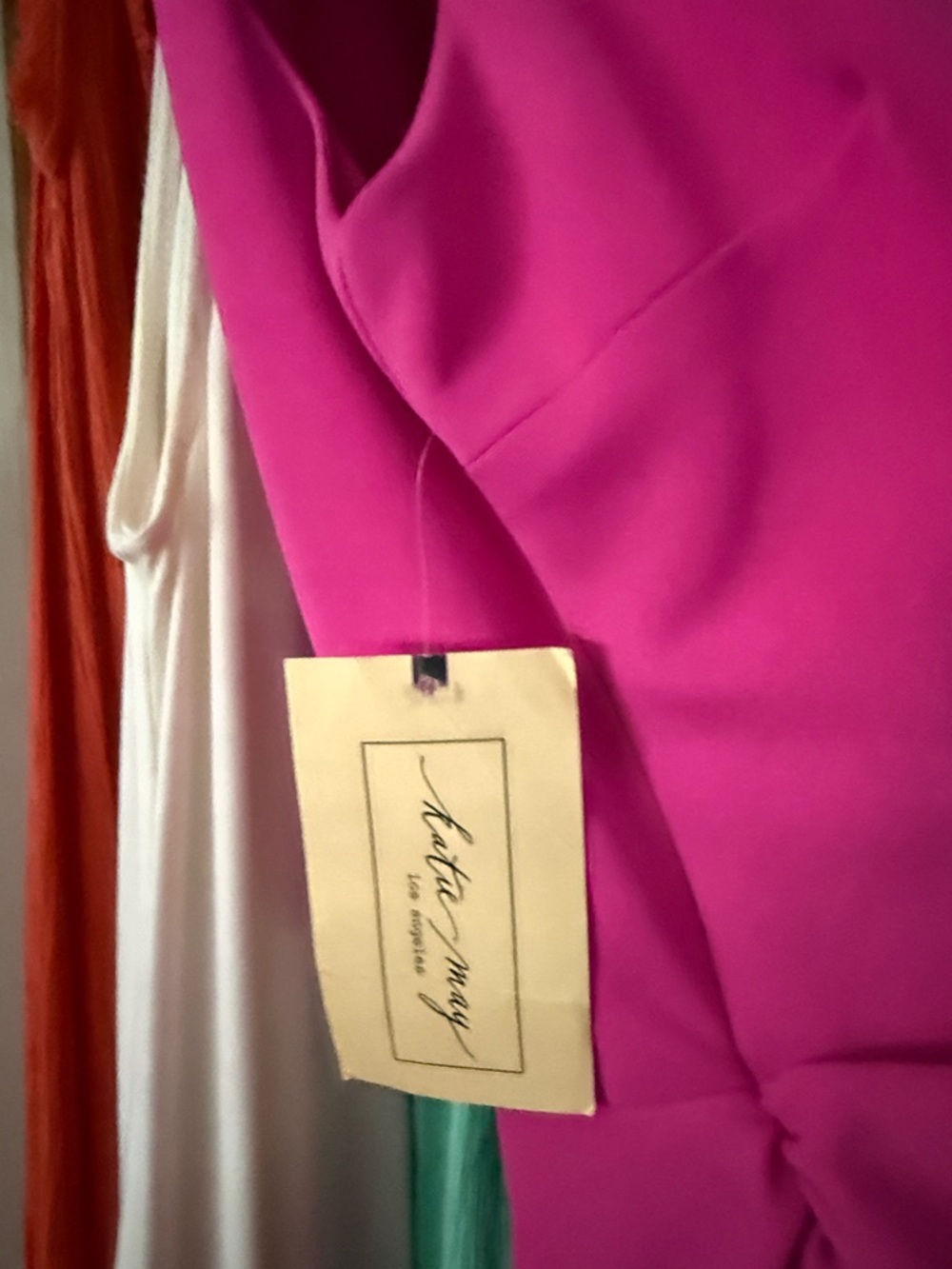 NWT Katie May New Age Dress in Electric Pink, Sz. L - Picture 13 of 14